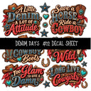 Denim Days UV DTF Decal sheets 15 Designs available