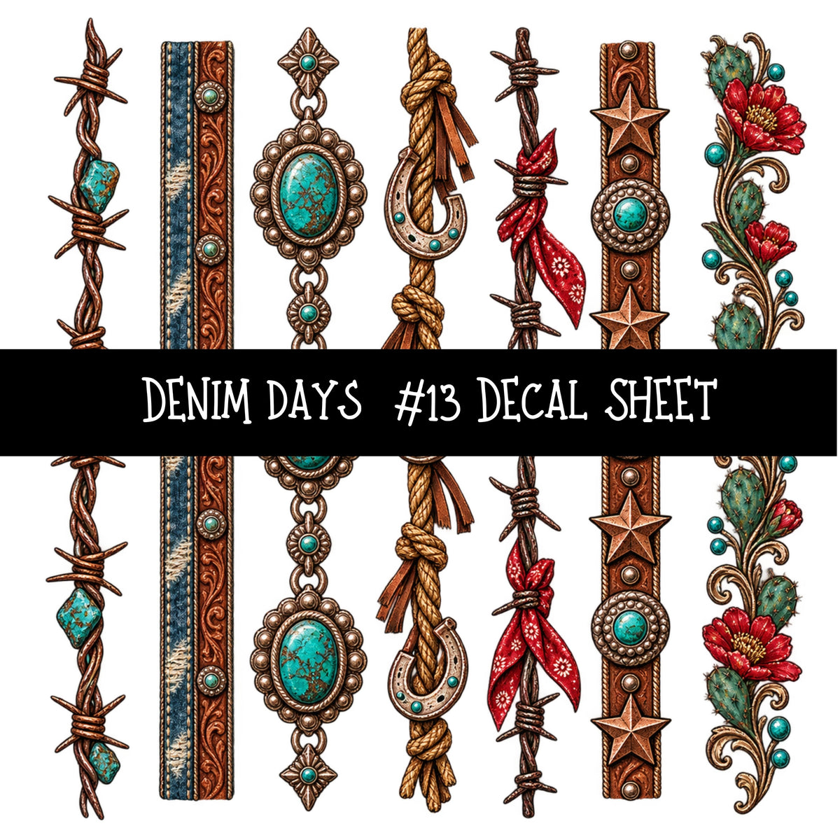 Denim Days UV DTF Decal sheets 15 Designs available