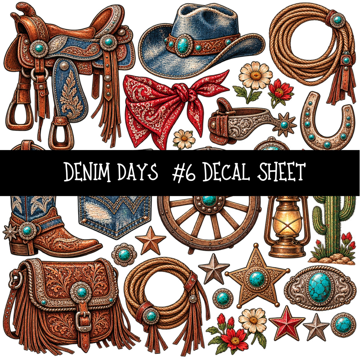 Denim Days UV DTF Decal sheets 15 Designs available