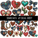 Denim Days UV DTF Decal sheets 15 Designs available