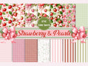 Strawberry and Pearls Collection 12x12 Vinyl Sheets- 14 Designs Available