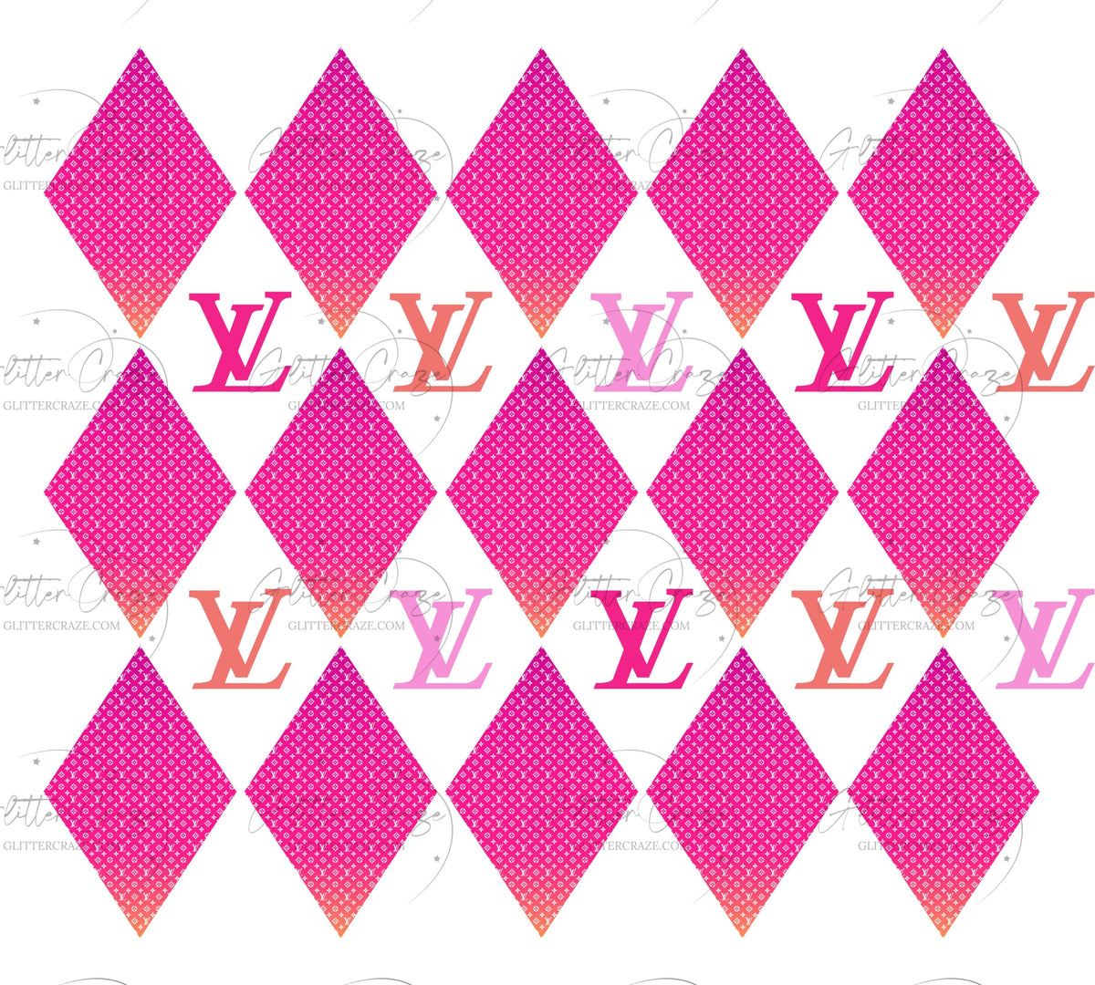 Designer Argyle UV DTF wraps 4 colors and 2 sizes to choose from