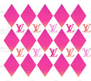 Designer Argyle UV DTF wraps 4 colors and 2 sizes to choose from
