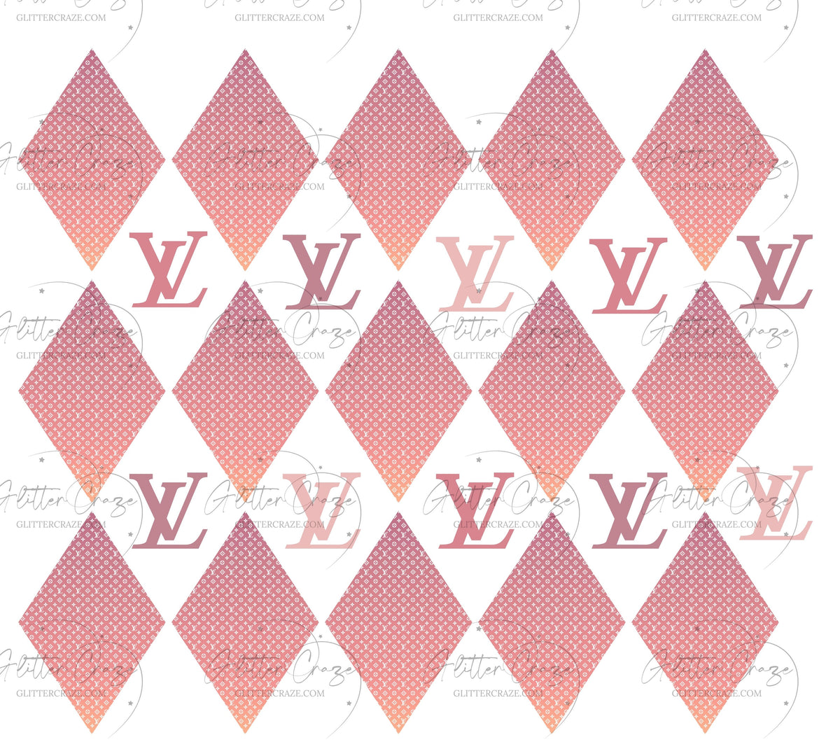 Designer Argyle UV DTF wraps 4 colors and 2 sizes to choose from