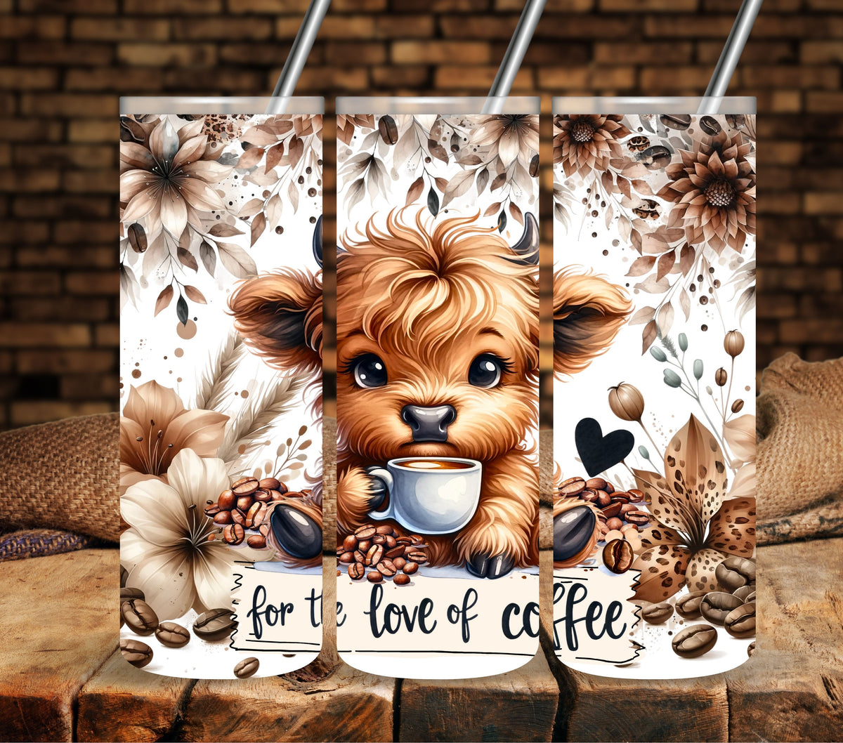 For the love of coffee Vinyl tumbler wraps