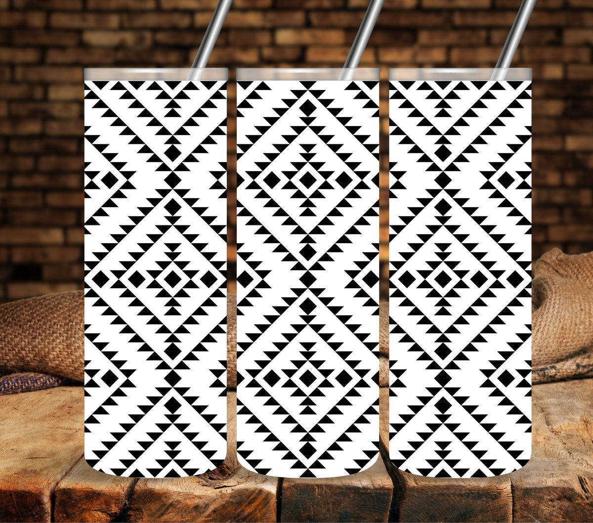 Aztec  UV DTF tumbler wraps