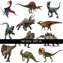 Dino - Uvdtf Decal Sheets ( 4 options)