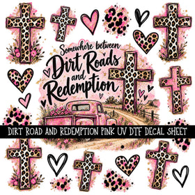 Dirt Road and Redemption UV DTF Decal sheet