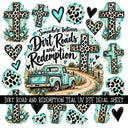 Dirt Road and Redemption UV DTF Decal sheet