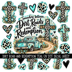 Dirt Road and Redemption UV DTF Decal sheet