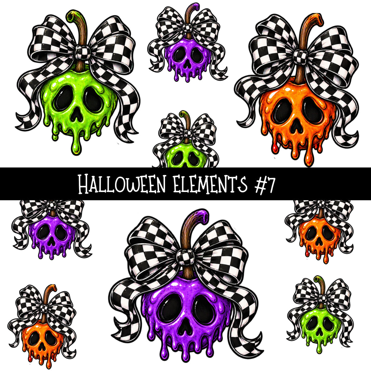 Distressed Halloween Elements UV DTF Decal sheets 10 Designs available