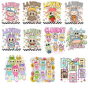 Labubu Doll Decal sheet UV DTF Decal sheet