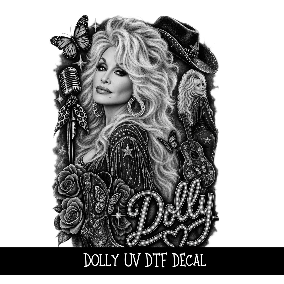 Dolly UV DTF Decal