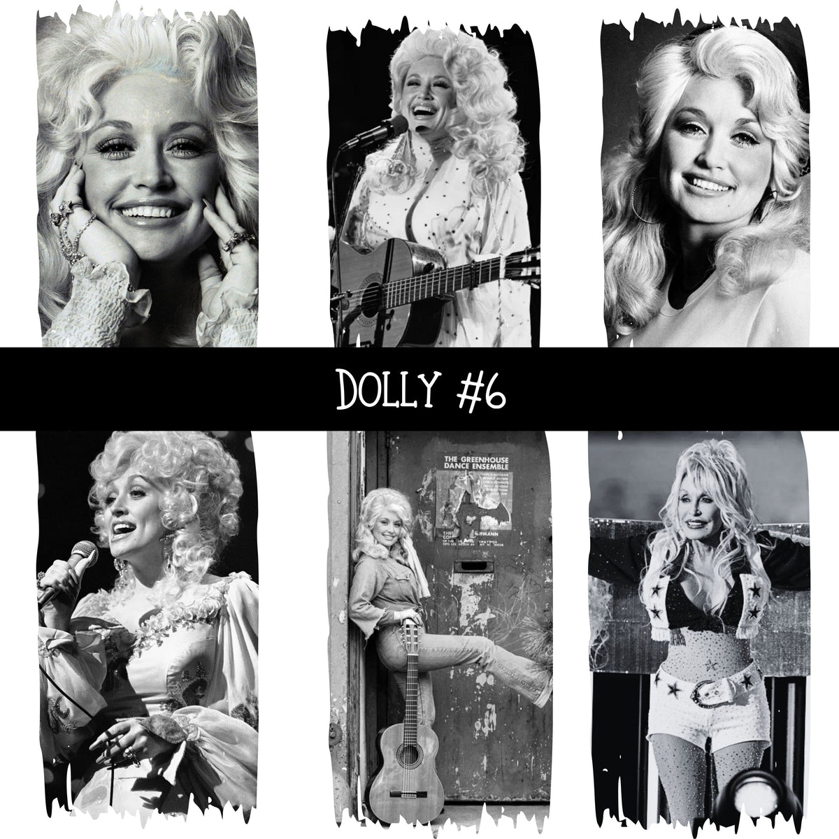 Dolly Torn Pages UV DTF Decal sheets 6 Designs available