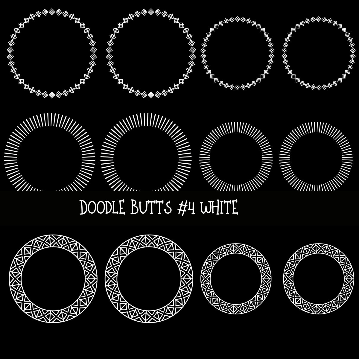 Doodle Butts UV DTF Decal sheets 6 design sheets available in 2 colors