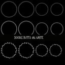 Doodle Butts UV DTF Decal sheets 6 design sheets available in 2 colors