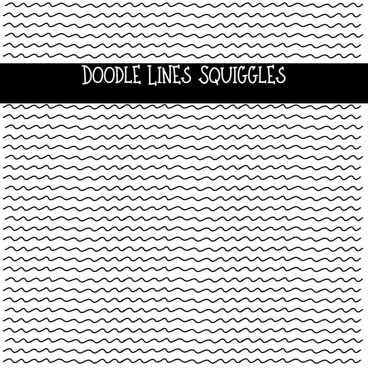 Doodle Lines Squiggles UV DTF Decal sheet