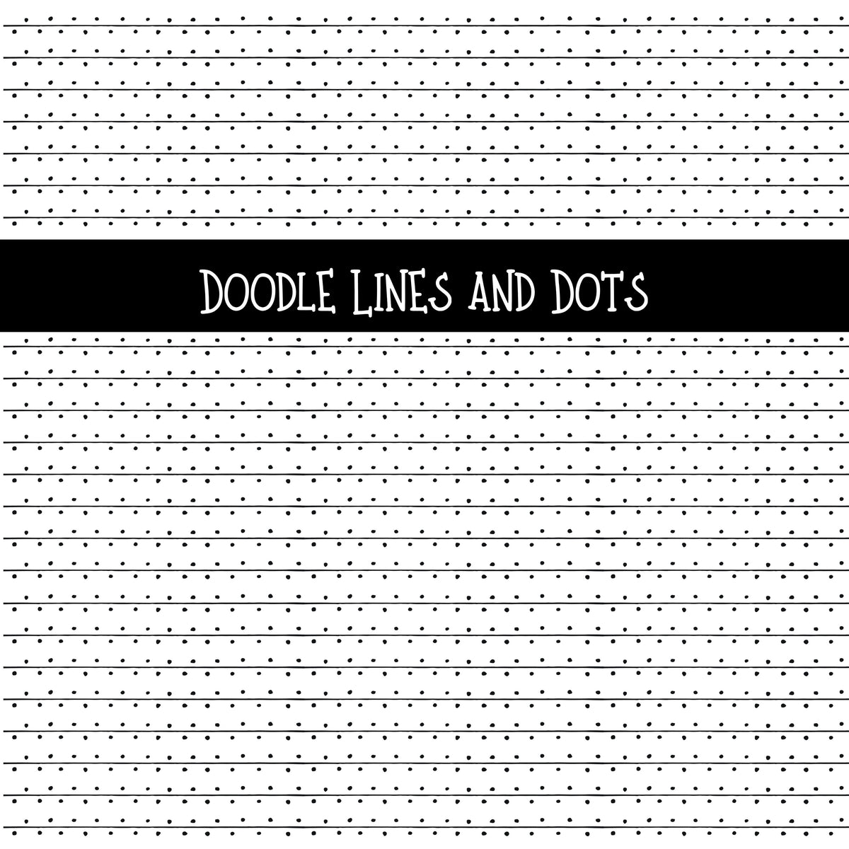 Doodle Lines and Dots UV DTF Decal sheet