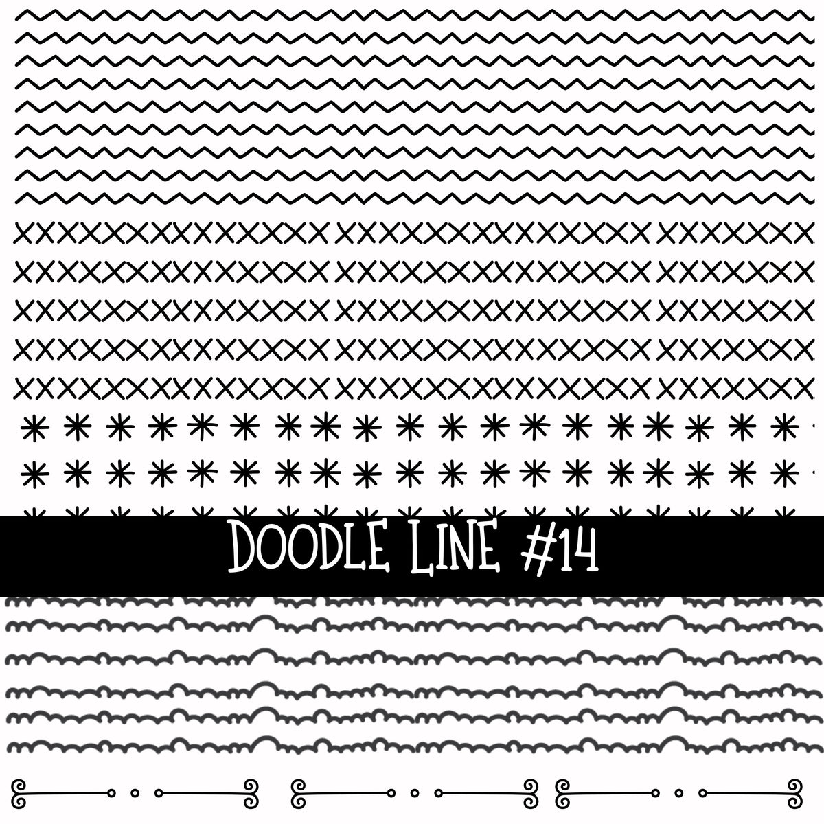 Patchwork Doodle lines Collection UV Decal sheets 14 designs 2 colors