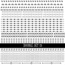 Patchwork Doodle lines Collection UV Decal sheets 14 designs 2 colors