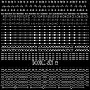 Patchwork Doodle lines Collection UV Decal sheets 14 designs 2 colors