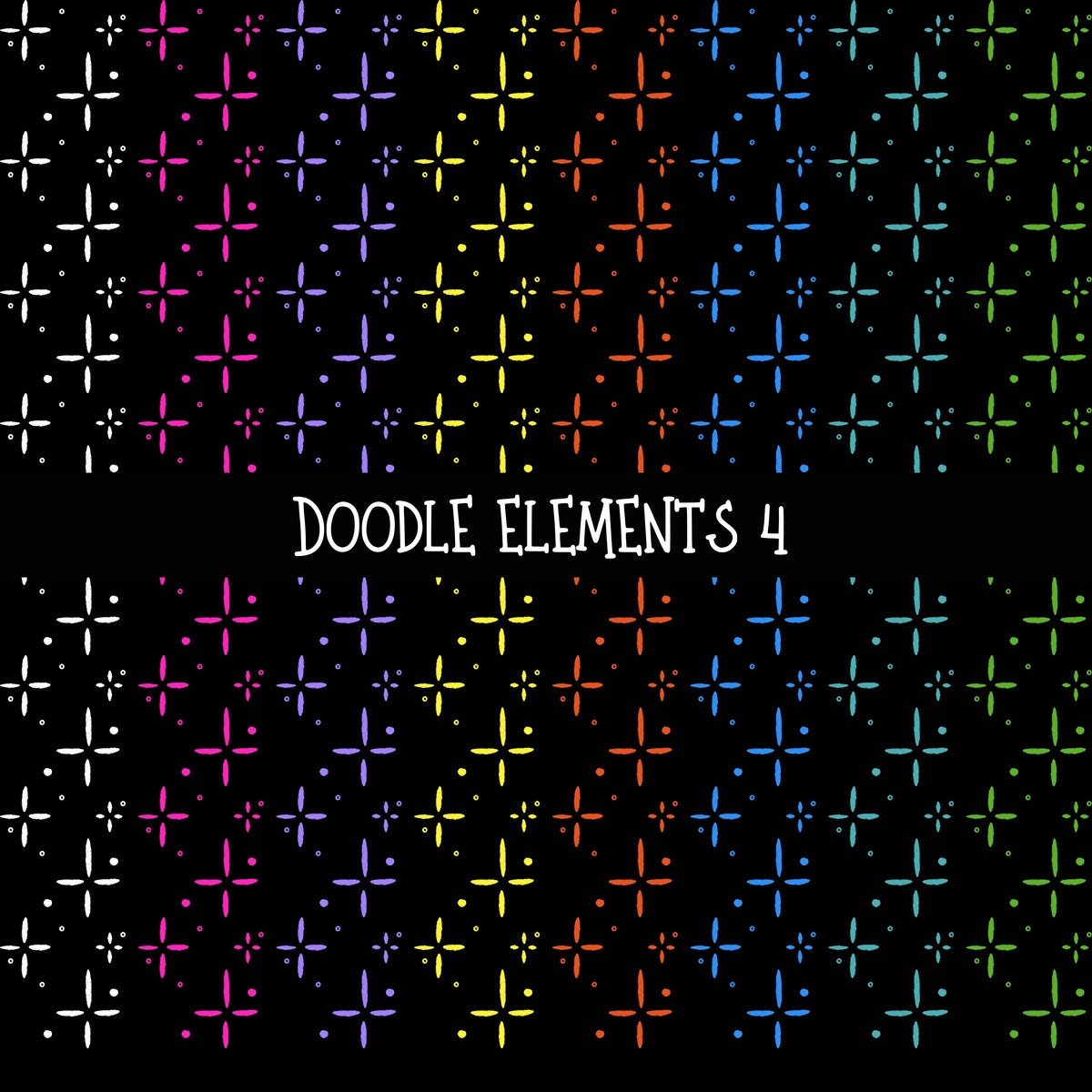 Doodle Elements UV DTF Decal sheets 11 Design Options