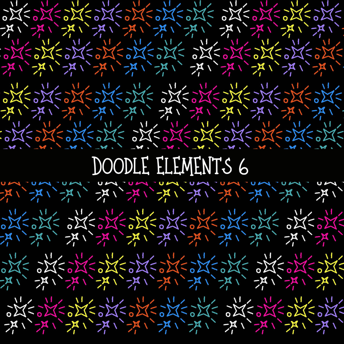 Doodle Elements UV DTF Decal sheets 11 Design Options