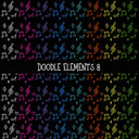 Doodle Elements UV DTF Decal sheets 11 Design Options
