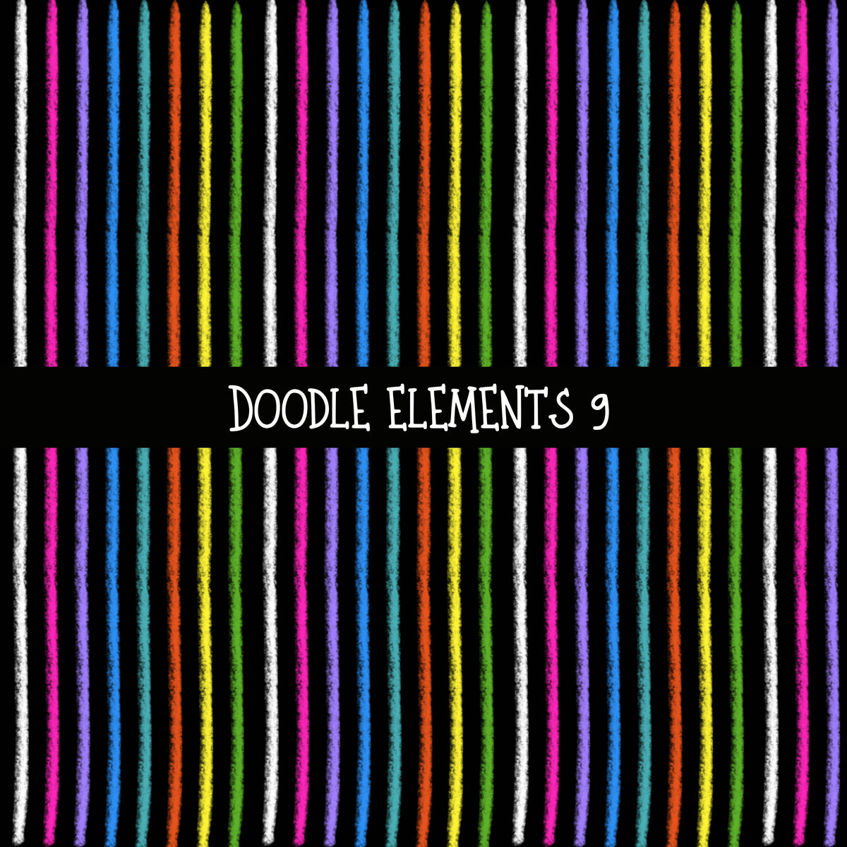 Doodle Elements UV DTF Decal sheets 11 Design Options