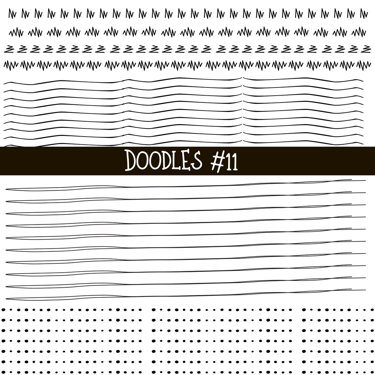 Patchwork Doodle lines Collection UV Decal sheets 14 designs 2 colors