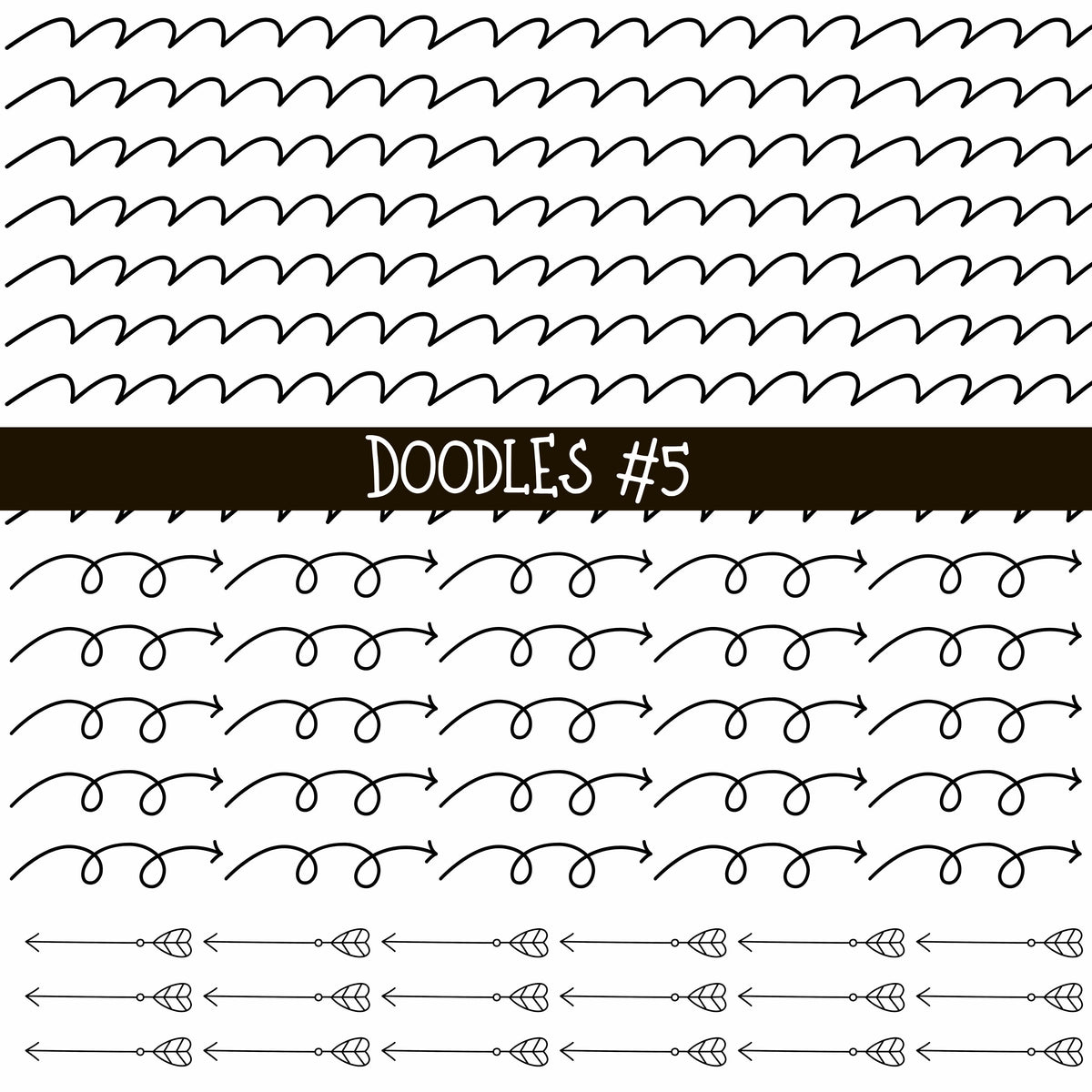 Patchwork Doodle lines Collection UV Decal sheets 14 designs 2 colors