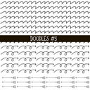 Patchwork Doodle lines Collection UV Decal sheets 14 designs 2 colors