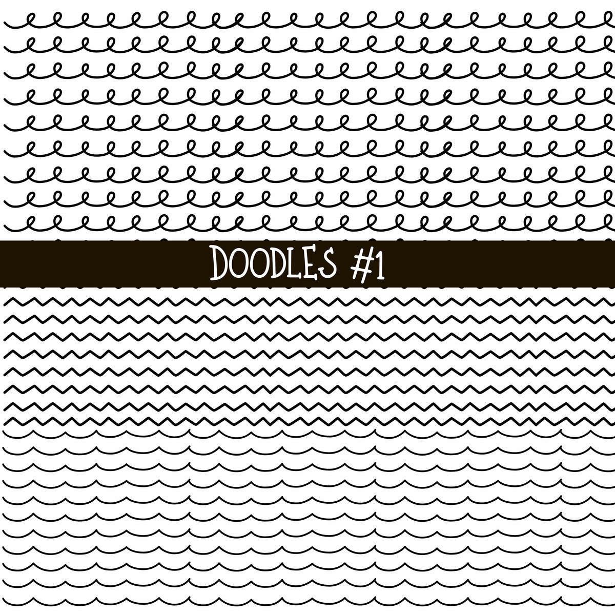 Patchwork Doodle lines Collection UV Decal sheets 14 designs 2 colors