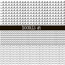 Patchwork Doodle lines Collection UV Decal sheets 14 designs 2 colors