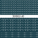 Patchwork Doodle lines Collection UV Decal sheets 14 designs 2 colors