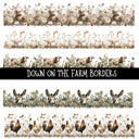 Down on the Farm Borders UV DTF Decal sheet
