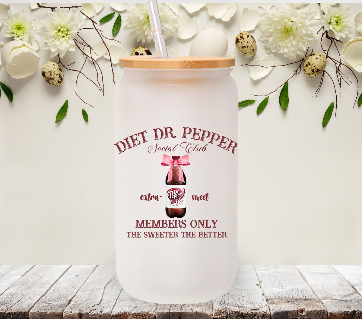 Diet Dr. Pepper Social Club UV DTF Decals