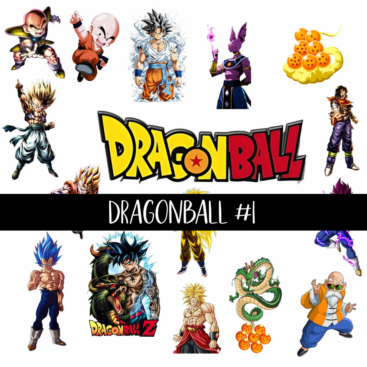 Dragonball UV Decal sheets 2 to choose from