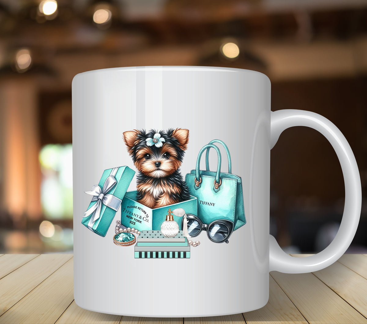Tiffany Yorkie  UV DTF Decals
