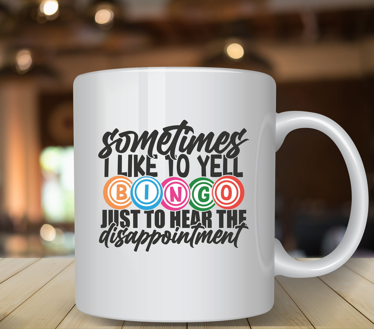 Sometimes I like to yell Bingo UV DTF Decals