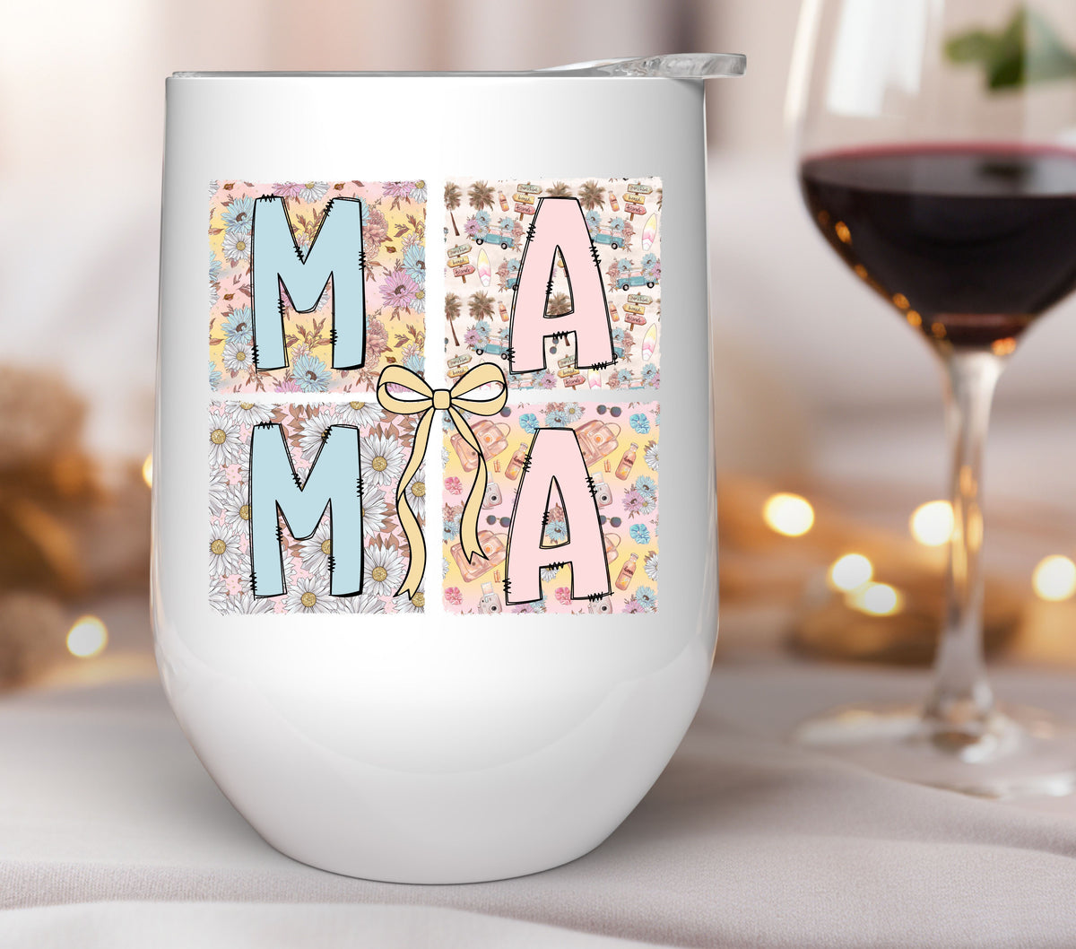 Mama beach UV DTF Decals