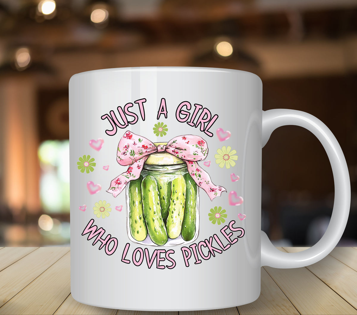 Just a girl who loves pickles UV DTF Decals