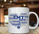 EMT Heart UV DTF Decals
