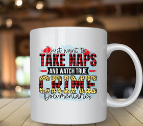 Naps and crime UV DTF Decals