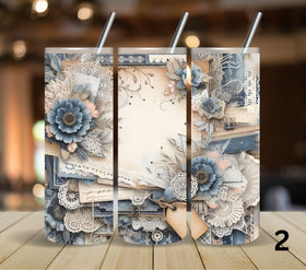 Denim and Lace  tumbler wraps 4 styles to choose from