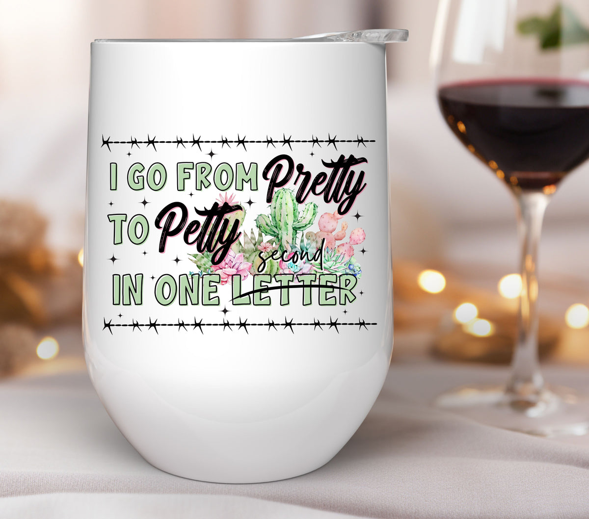 Pretty to Petty UV DTF Decals