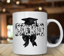 Senior 2025 black and white UV DTF Decals
