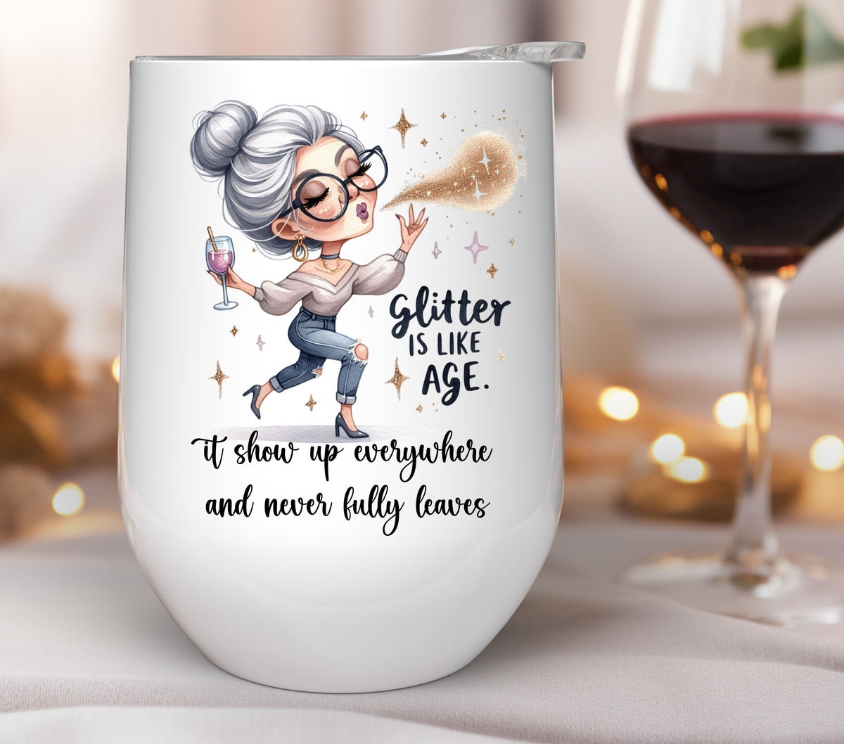 Glitter is like age UV DTF Decals