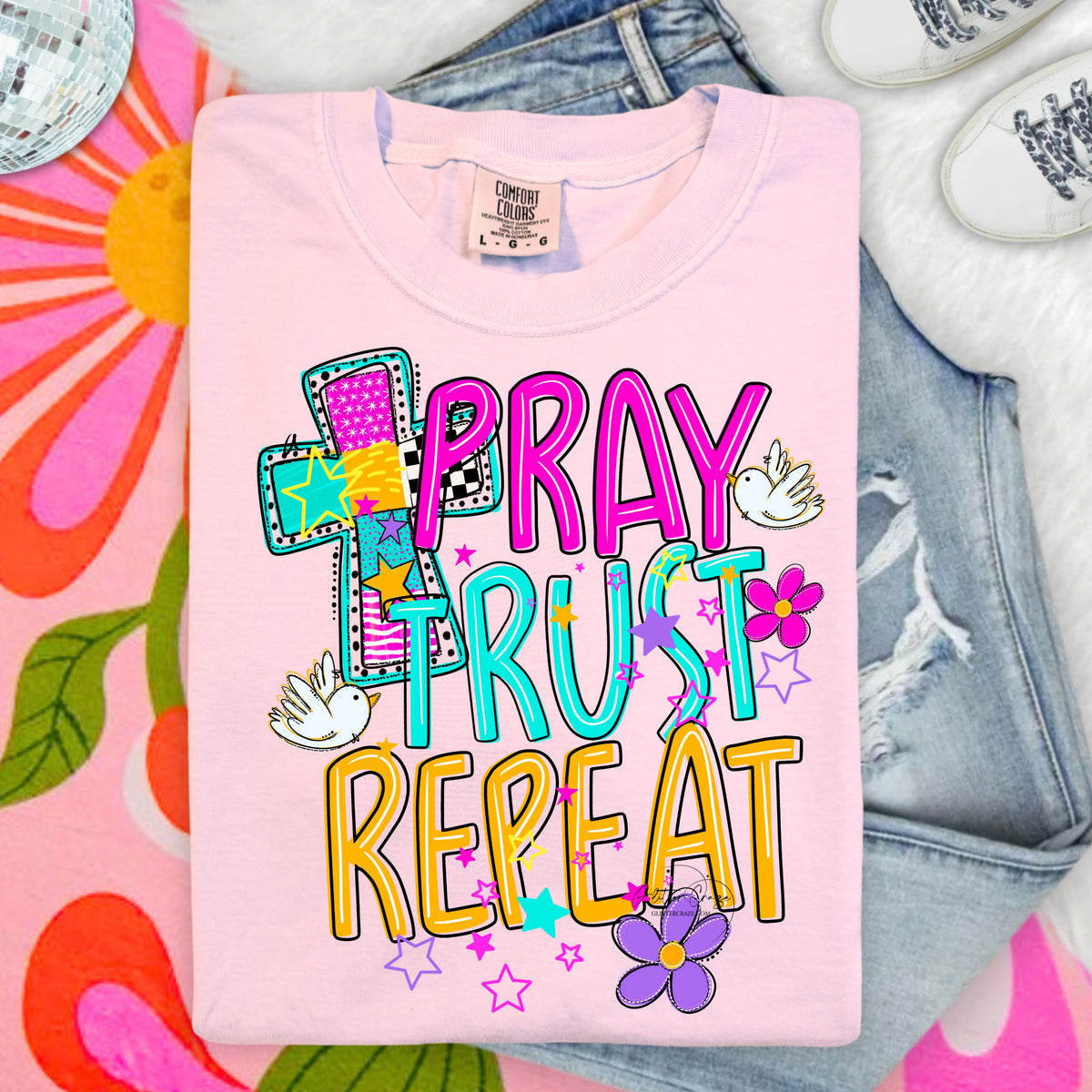 Pray Trust Repeat DTF Transfers