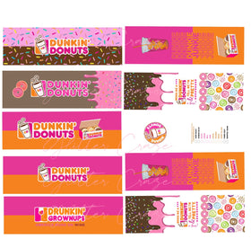 Dunkin vinyl Pen wrap set of 10